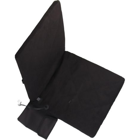 Tapis chauffant électrique pliable pour siège, dossier chauffant réversible noir pour camping pêche chasse (1/5)