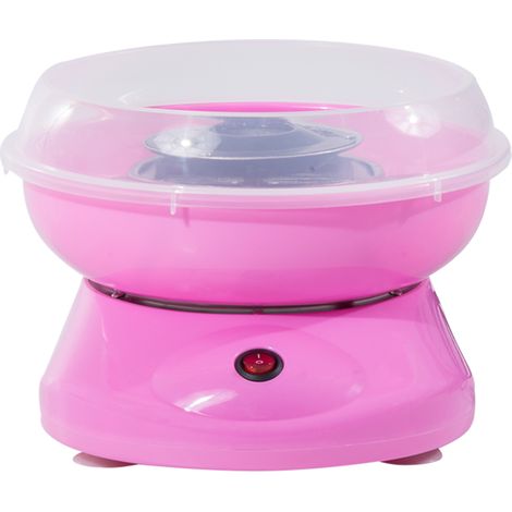 Machine à barbe à papa, facile à utiliser, pour adultes et enfants, en acier inoxydable et polypropylène, rose