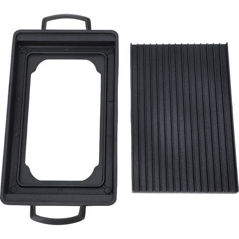 Mini barbecue en alliage d'aluminium, chauffage rapide et uniforme, poêle à charbon de bois multifonctionnel pour la maison 23,5x14,5 cm/9,3x5,7 pouces (1/5)