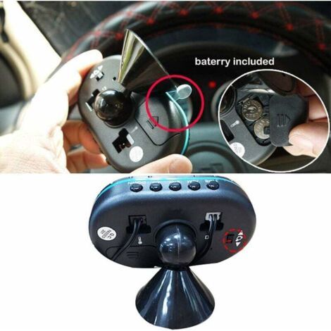 Thermomètre de Voiture Horloge Électronique Numérique Véhicules Automatiques Jauge de Voltmètre à Double Température (1/4)