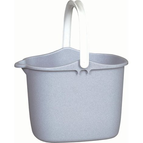 Curver Cubo con escurridor gris 15 litros para limpieza