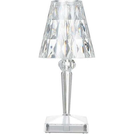 Lampe à poser en cristal 3D rechargeable par USB – Éclairage tactile avec 2 tons – Design moderne pour chambre et salon (1/5)