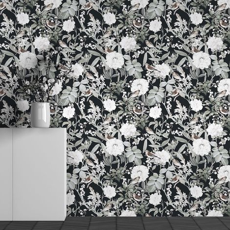 Papier peint panoramique - Motif Fleurs - 130 cm x 81 cm (1/3)