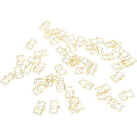 Lot de 50 trombones portables, forme unique, antidérapants, forte force de serrage, réutilisables pour l'école, le bureau et la famille. (1/5)