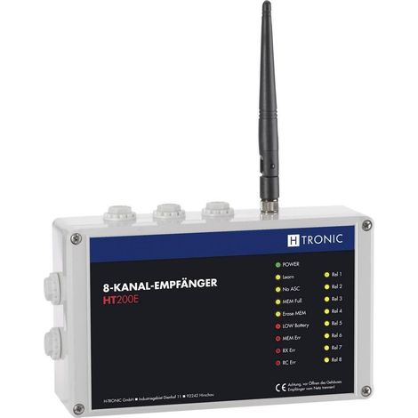 h-tronic HT200E receptor radio para videovigilancia AES128