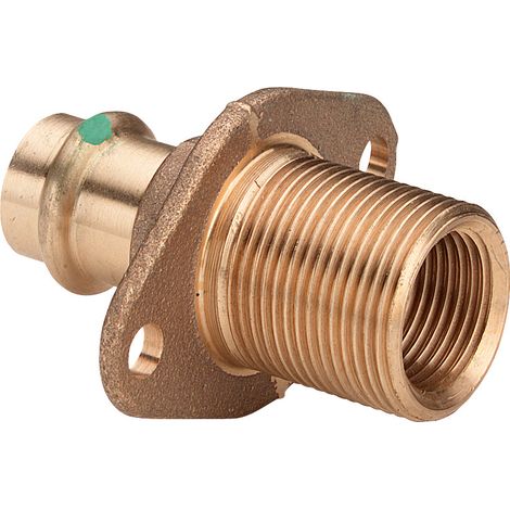 Viega Traversée murale Profipress Sanpress, d 15mm, Rp 1/2, G 3/4 bronze rouge ou bronze au silicium modèle 2232.3, 325060