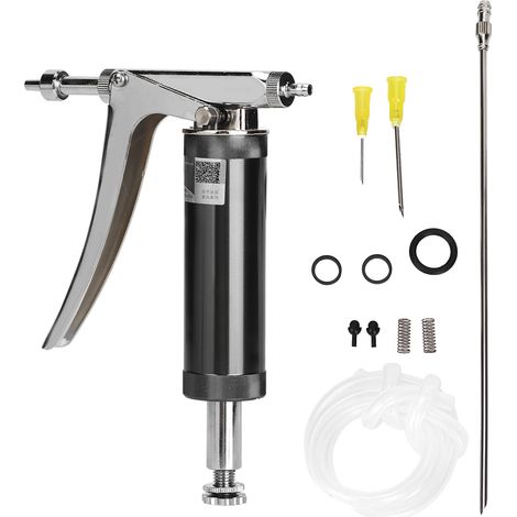 Seringue vétérinaire réglable 2ml pour porcs, bovins, moutons, poulets et volailles - Injecteur continu d'élevage (1/5)