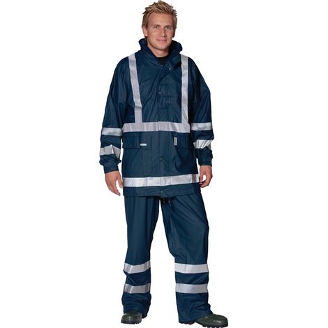 Pantalon de protection contre la pluie Comfort Stretch, taille XXL, marine (1/3)