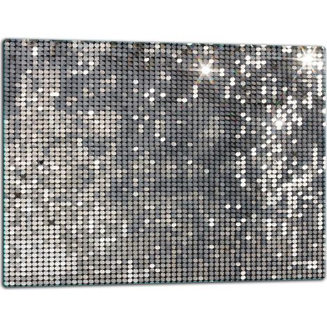 Schneidebrett aus Glas, 52x40 cm, silber (1/5)