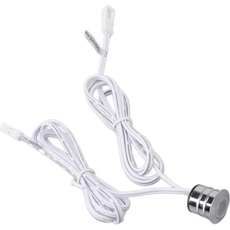 Interrupteur tactile LED bleu encastré avec dissipation de chaleur pour éclairage de placards et caves à vin