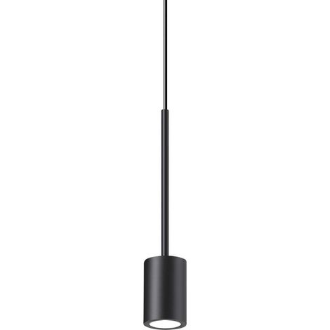 Ideal Lux ARCHIMEDE Plafonnier Cylindre LED Intégré Noir 250Lm 3000K