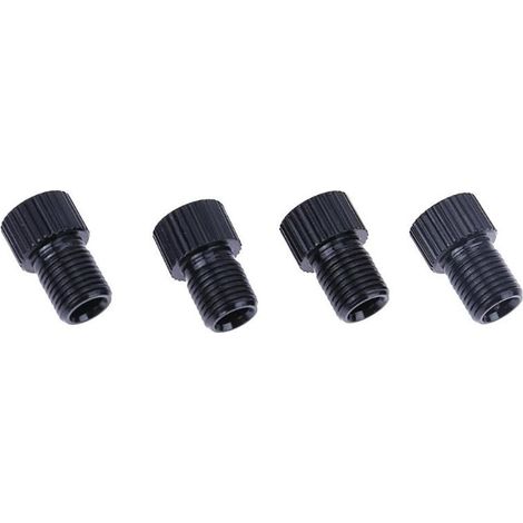 Fahrradventiladapter, Adapter für Fahrradschlauch, Luftpumpenkopf, Reifenanschluss für Fahrräder, Schwarz (1/3)