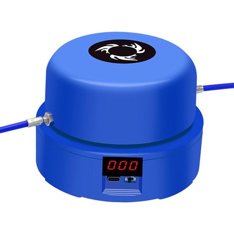 Machine à sauter à corde réglable et résistante pour adultes, avec comptage automatique, idéale pour le bureau et pour améliorer la force (bleue). (1/5)