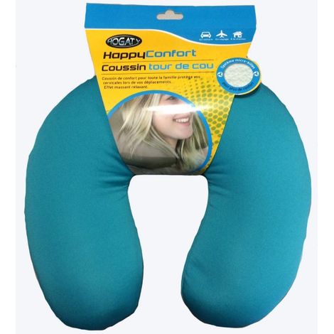 Tour De Cou Happy Confort Microbille Bleu Turquoise. Oko-Tex - Sct bleu