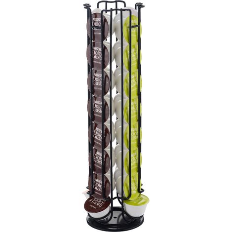Porta cápsulas de café de 32 cápsulas, compatible con el soporte para cápsulas de café Dolce Gusto, dispensador de cápsulas, soporte para cápsulas de café giratorio de 360 grados, soporte para cápsula (1/5)