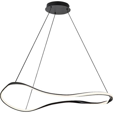 Lampada a sospensione Rabalux Mirossi LED 40W Ø81 nera (1/5)