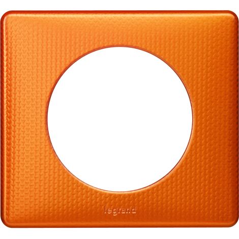 Plaque Céliane Métal 1 poste Finition: Orange Snake
