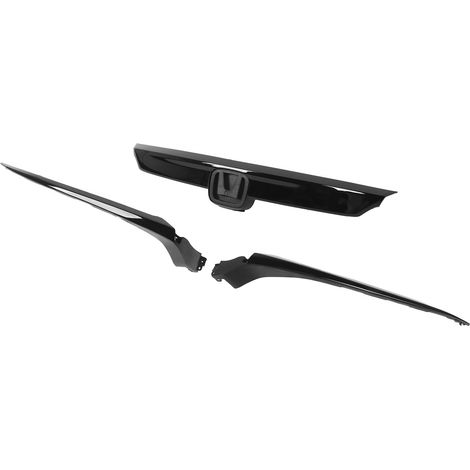 Oberer Frontgrill mit Chrom-Außenzierleiste 71121-TVE-H01, glänzend schwarz, Sport-Design für Accord 2018-2020 (1/5)