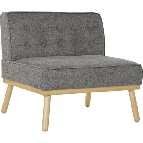 Sillon Lino Abeto 80X66X72 Capitone Gris Oscuro MB192414 (1/5)