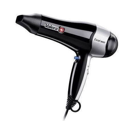 Valera 561.19 Excel Asciugacapelli 1800 W Motore DC 6 combinazioni calore getto aria fredda concentratore incluso colore Nero
