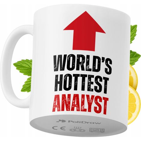 Lustige Kaffeetasse mit witzigem Textdesign für Analysten – ideal für Geburtstage, Namenstage, Feiertage und besondere Anlässe. Hochwertige Tasse für Büro, Homeoffice und Arbeit. Farbe: Weiß, 330 ml. (1/5)