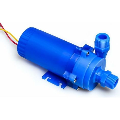 Pompe à eau CC 12 V 85 W, débit de 14 L/min, portée de 8 m, pour systèmes de chauffage solaire, eau chaude, fontaines, circulation d'eau dans les chauffe-eau. (1/5)