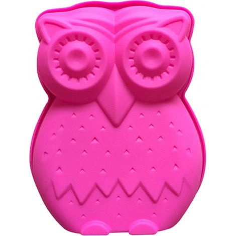 Eulenform – Lebensmittelechte Silikonform – Für Kuchen, Pralinen, Gelees – 18,5 x 16 x 3 cm – 1 Stück (1/5)