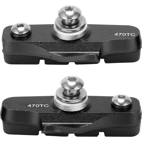 1 Paire Plaquettes de Frein pour Vélo de Route, Patins Pliable Accessoires Cyclisme Noir (1/5)