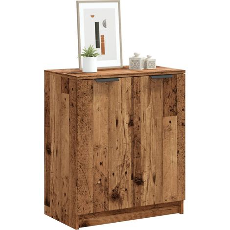 Schuhschrank Altholz-Optik 59x35x70 cm Holzwerkstoff