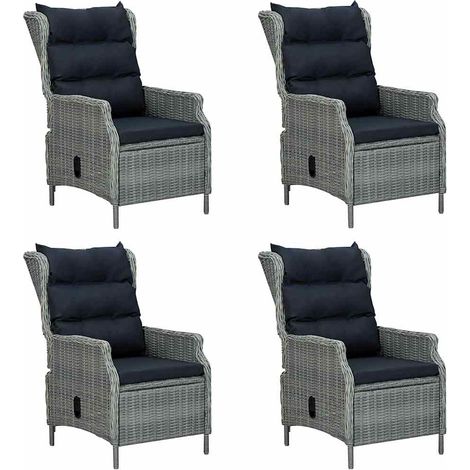 Maison Exclusive - Set Mobili da Pranzo per Giardino 5 pz Grigio Chiaro (1/5)