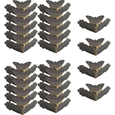 Protections d'angles métalliques pour meubles, 24 pièces, style (1/5)
