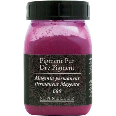 Pigment pour création de peinture - SENNELIER - Magenta permanent - Pot de 200 ml - Rouge - Haute qualité (1/3)