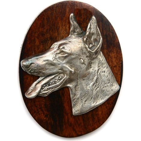 Doberman, Dobermann II - broche para exposición canina, clip para número de salida, pin para perro de Art-Dog (1/4)