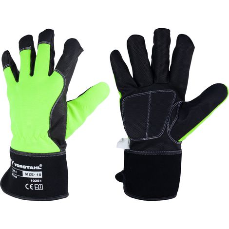 Gants, gants de protection d'hiver, construction, travail, 10 gants de qualité Vorstahl (1/5)