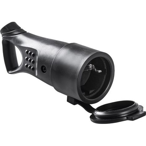 BASE TT 16A-250V C/TAPA GOMA NEGRO CON TIRADOR - FAMATEL