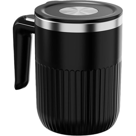 Tasse à mélanger automatique multifonctionnelle en acier inoxydable 316, adaptée au café, pour la préparation de boissons chaudes et froides, équipée d'une poignée ergonomique. (1/3)