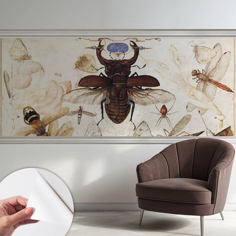 Papier peint autocollant Mural avec colle pour salon et chambre Décoration murale rapide Harmonie naturelle 250x104 cm (1/5)