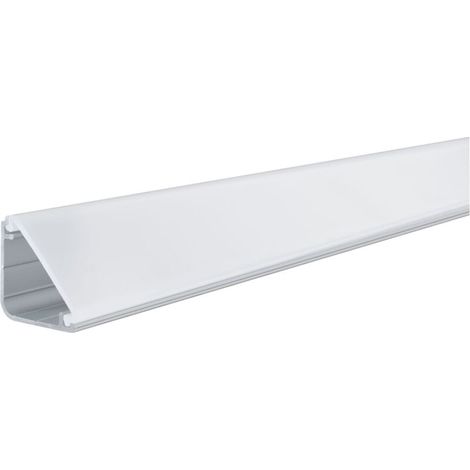 – Profilé aluminium pour tube led 1 m – Largeur 2 cm – Diffuseur intégré pour éclairage décoratif – Raccourcissable (1/5)