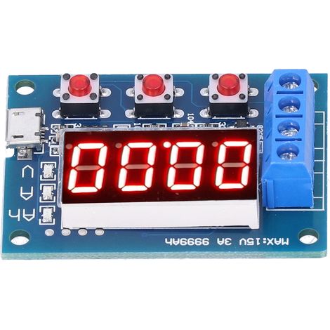 Testeur de capacité de batterie à LED avec moniteur de décharge pour batteries lithium 12 V 18650, DC 4,5–6 V