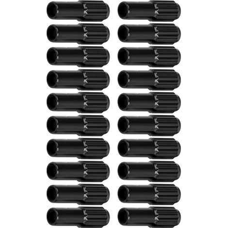 Satz mit 20 Einstellschrauben für Fahrradzüge, präzise und stabile Einstellung, aus Aluminiumlegierung, schwarz. (1/5)