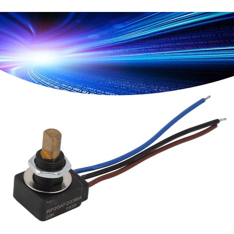 Potentiomètre rotatif longue durée RP20 avec bouton et résistance réglable dédiée (1/5)