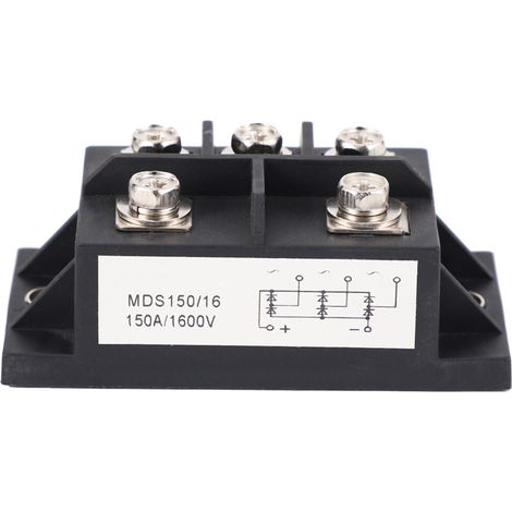 Pont redresseur triphasé MDS150A 150A 1600V boîtier métallique (1/5)