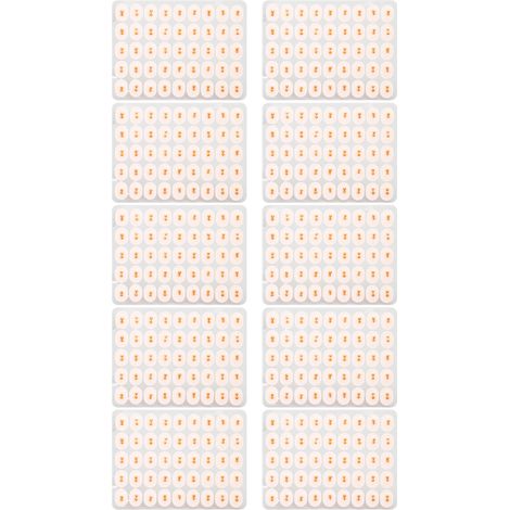Patchs de massage et de stimulation par acupression en boîte blanche pour les points d'acupuncture de l'oreille, perles d'acupression, patchs pour points d'acupuncture de l'oreille en pierre Bian, pat (1/5)