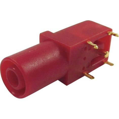 Cliff FCR7350R Douille de sécurité femelle, coudé Ø de la broche: 4 mm rouge 1 pc(s) W90880 (1/2)