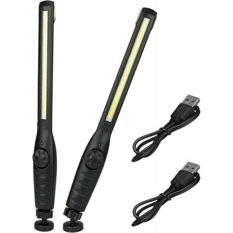 Stück magnetische LED-Arbeitsleuchte, superhelle wiederaufladbare Taschenlampe für Garage, Camping, Wandern, Autoreparatur, Notfall (1/4)