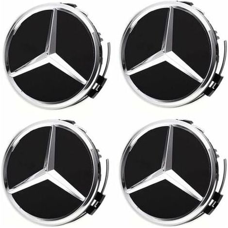 Couvercle De Moyeu De Roue - 75 Mm - Pour Voiture - Lot De 4 (1/4)