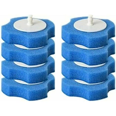 Disposable Toilet Brush and Holder Set Wall Mounted Bathroom Toilet Cleaning System, with 16 Cleaning Refills, with Storage Slot (Replacement) (1/5)