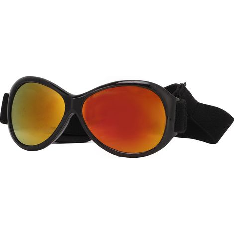 Lunettes de protection pour chien anti-vent et UV, lunettes ajustables noir et rouge pour chiens (1/5)