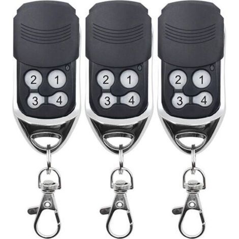 ALLIANDIS433MHz Telecommande Universelle Portail,Telecommande Came Porte de Garage de Remplacement, Super Copie, Code Fixe, Code Roulant, Applicable à Télécommande DOORHAN CAME MOTORLIN,3pcs (1/2)