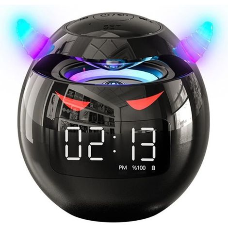Technaxx MusicMan Soundstation - Mini altavoz con función de reproductor MP3, Negro